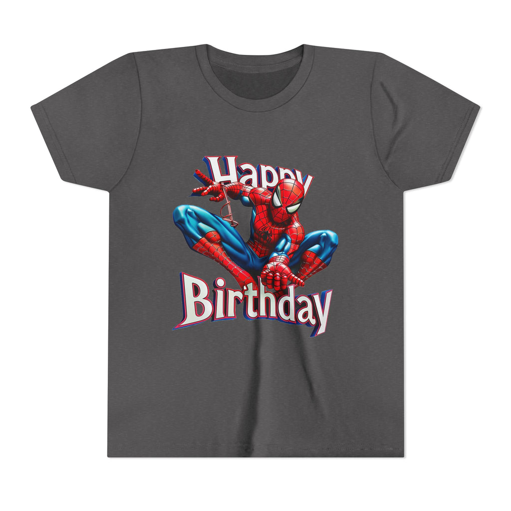 Spider Hero "Happy Birthday" Youth Tee