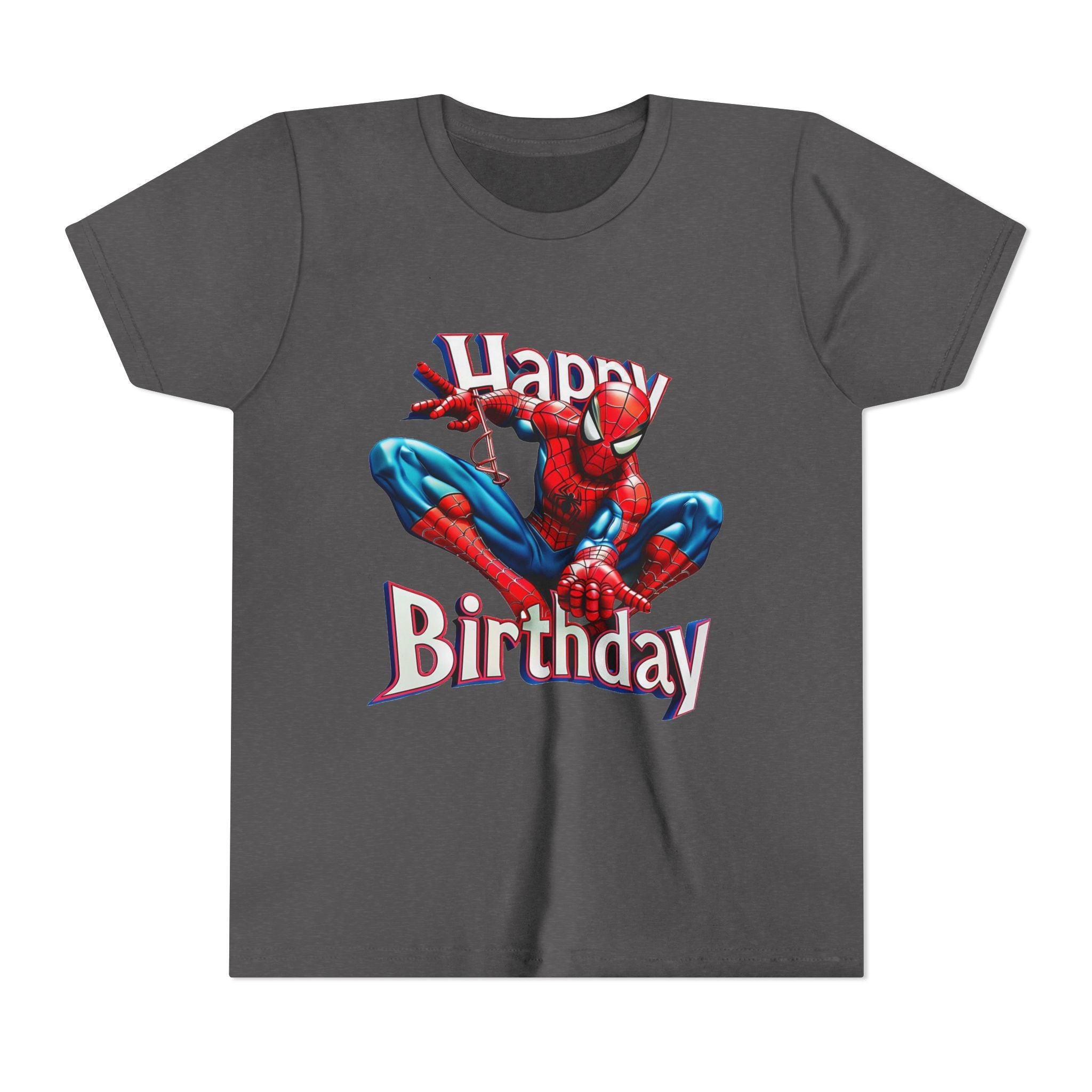 Spider Hero "Happy Birthday" Youth Tee