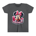 Minnie Mouse Happy 5th Birthday Youth Tee