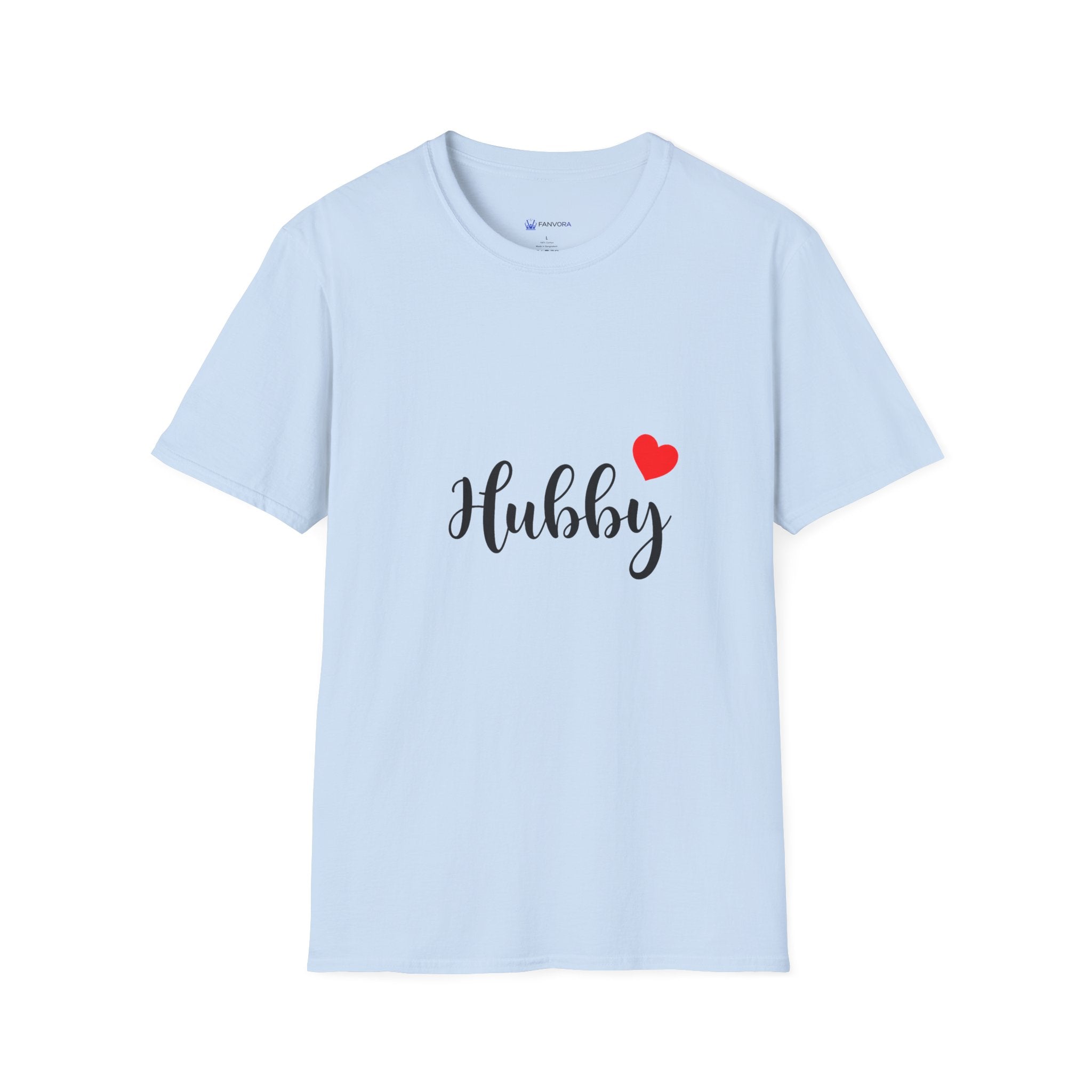 Hubby Heart T-Shirt — Cute 'Hubby' Graphic Tee for Wives & Anniversaries