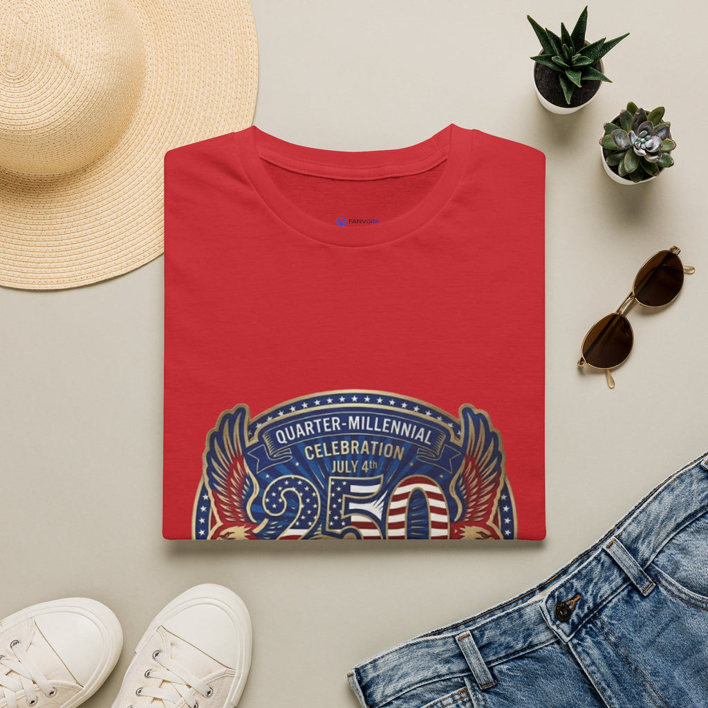 250th Anniversary - 4th of July Patriot Graphic T-Shirt — Patriotic '250' Celebration Design