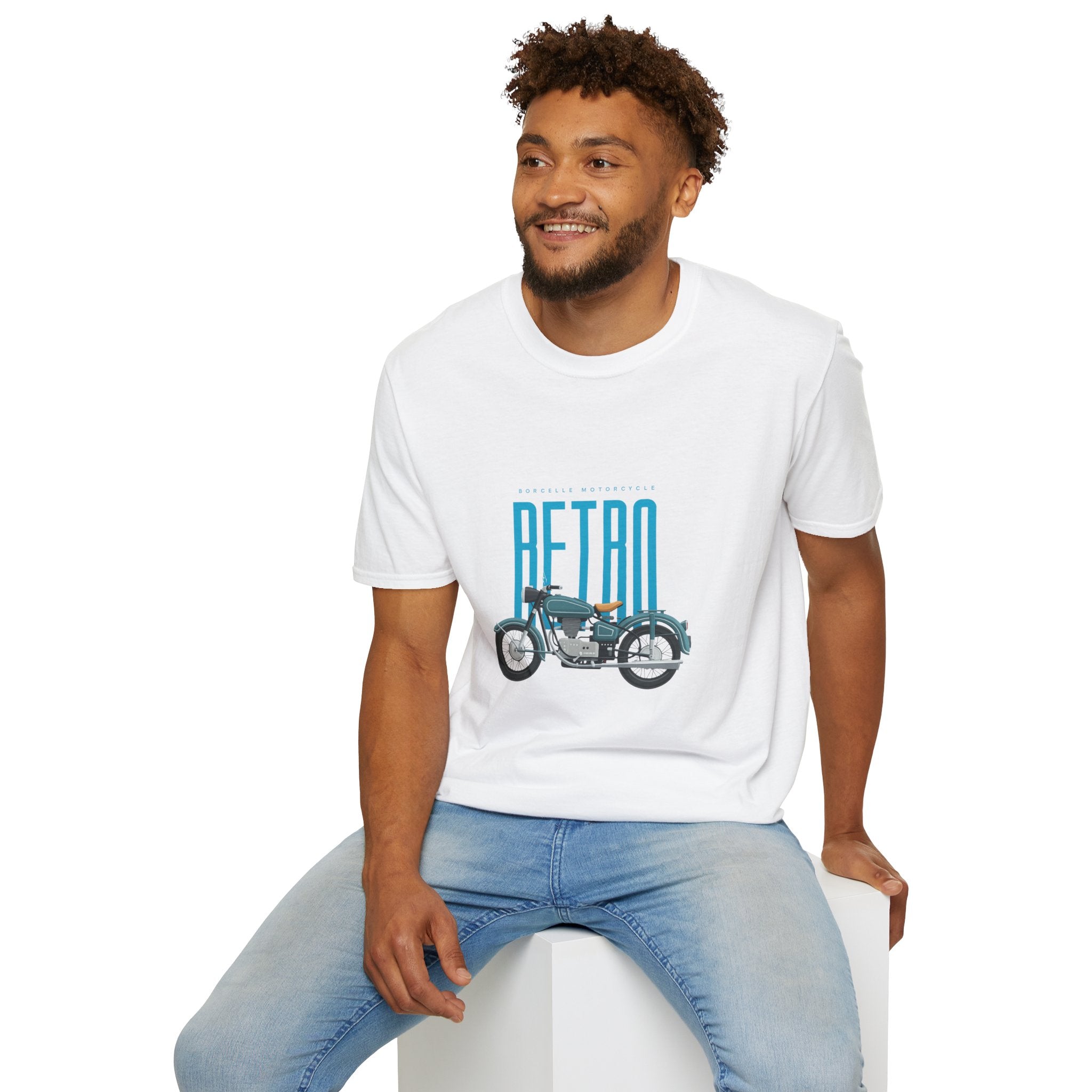 Retro Motorcycle T-Shirt — Vintage Bike Graphic Tee