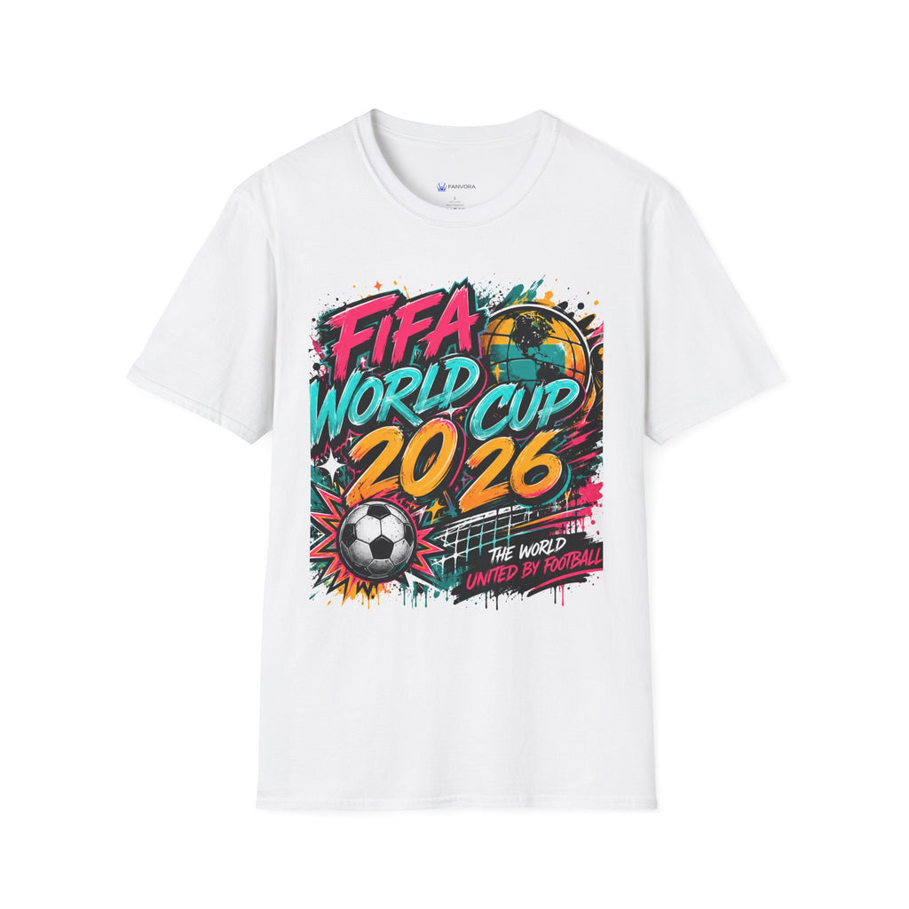 Soccer 2026 T-Shirt —  Bright color splash Graphic Tee.