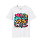 Soccer 2026 T-Shirt —  Bright color splash Graphic Tee.