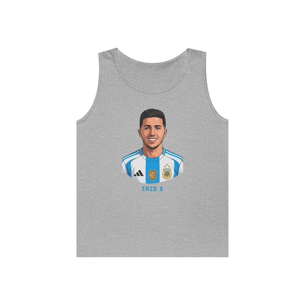 "I am Here to Stay" Argentina Soccer Star Tank Top — Jersey Portrait World Cup 2026.