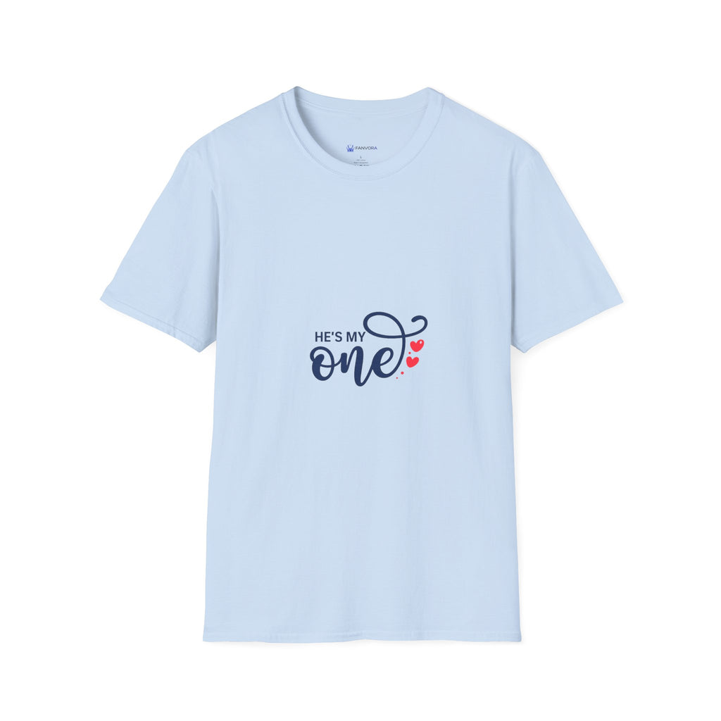 He's My One T-Shirt — Romantic Couples Valentine's Tee