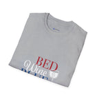 Red Wine Blue patriotic t-shirt design