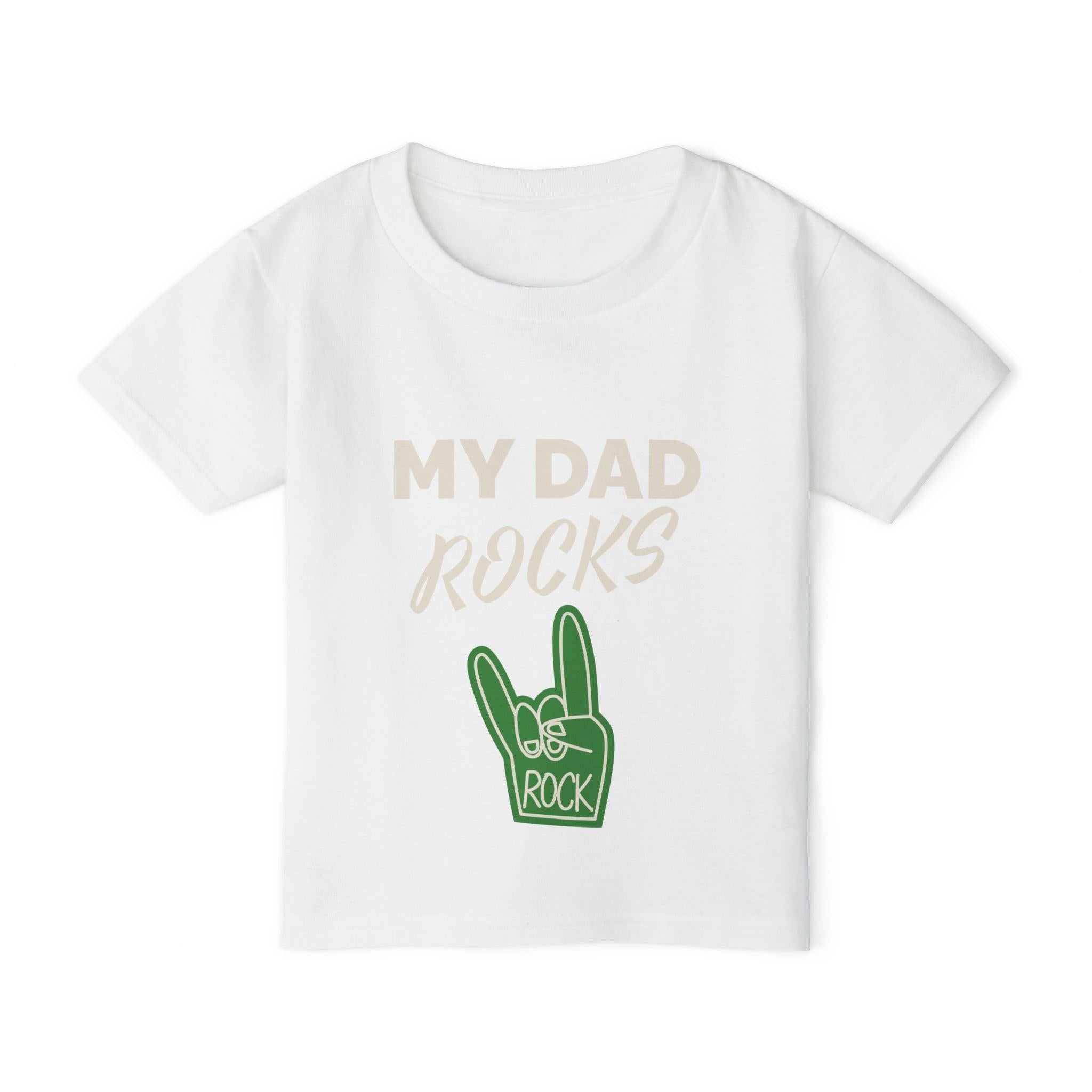 My Dad Rocks toddler t-shirt