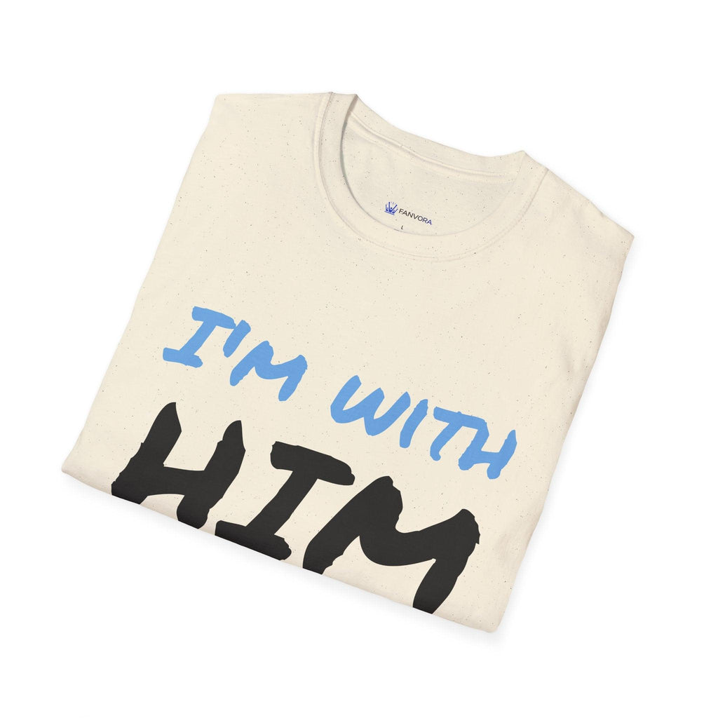 I'm With Him Arrow T-Shirt — Funny Couple Matching Tee for Couples, Engagements & Date Nights.