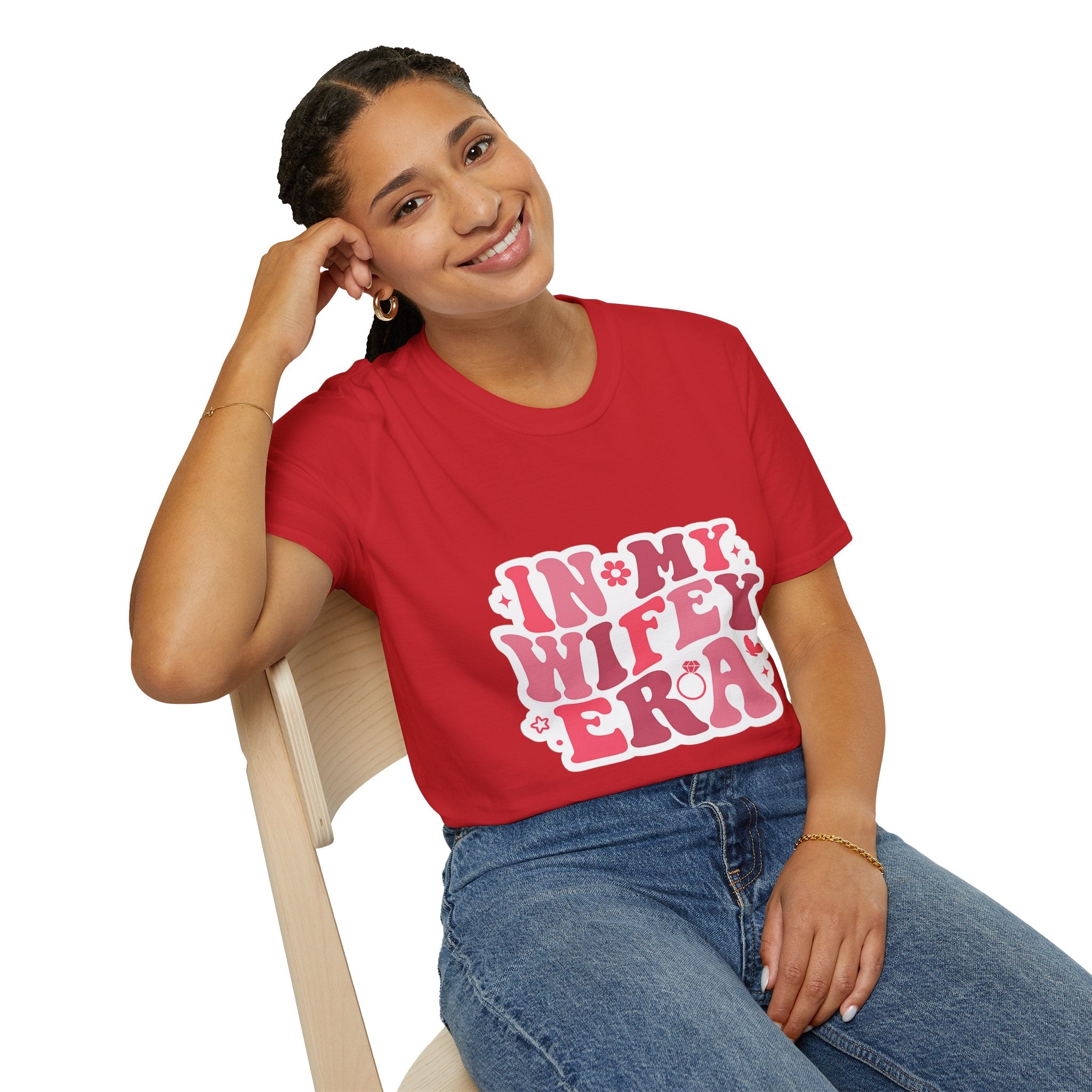 Wifey Era T-Shirt — 'In My Wifey Era' Retro Floral Graphic Tee