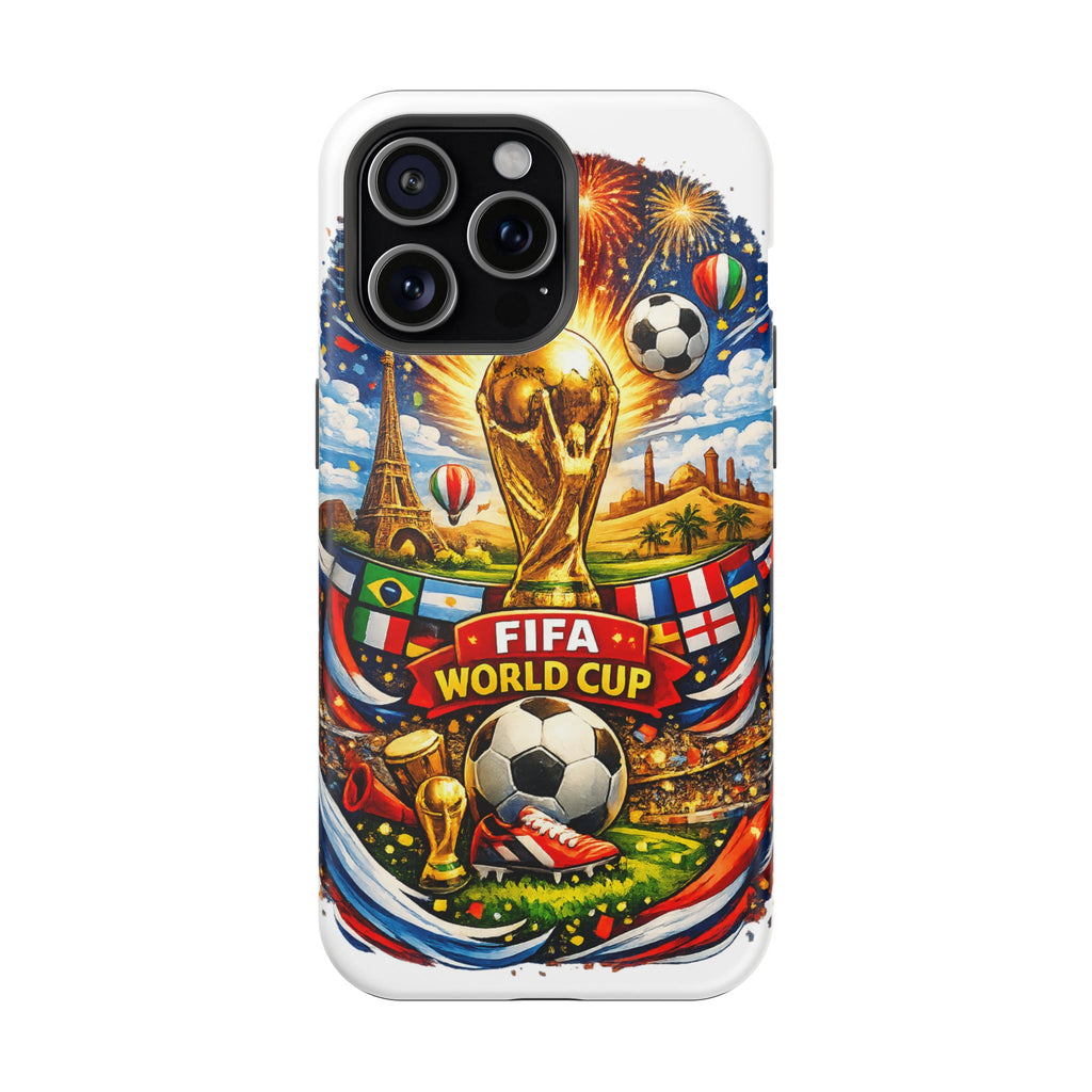 Soccer Magnetic Impact-Resistant Phone Case — FIFA Trophy Design
