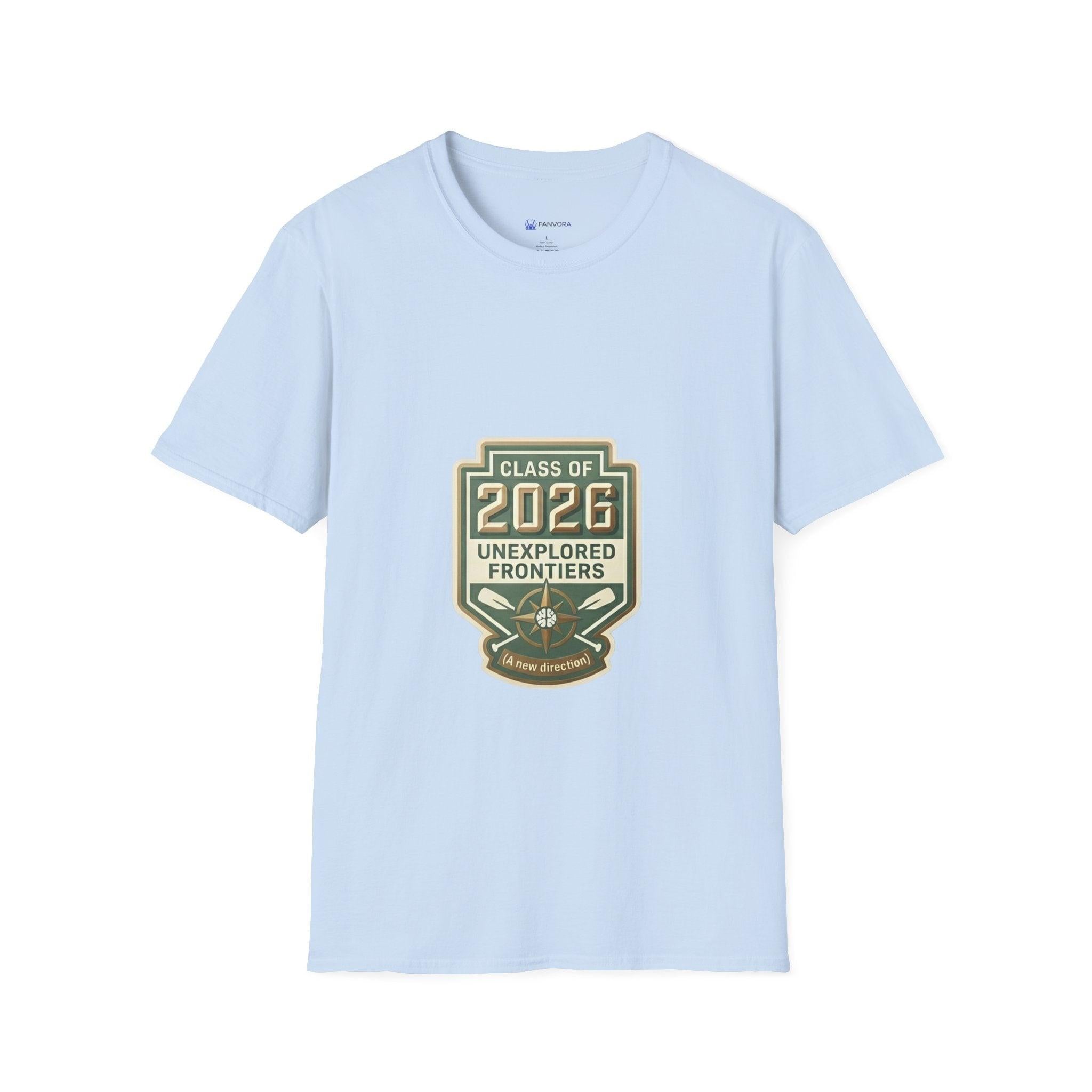Class of 2026 'Unexplored Frontiers' Graduation T-Shirt.