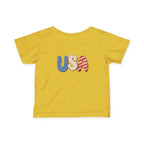Infant 4th of July Tee — Cute USA Baby Patriotic Shirt.