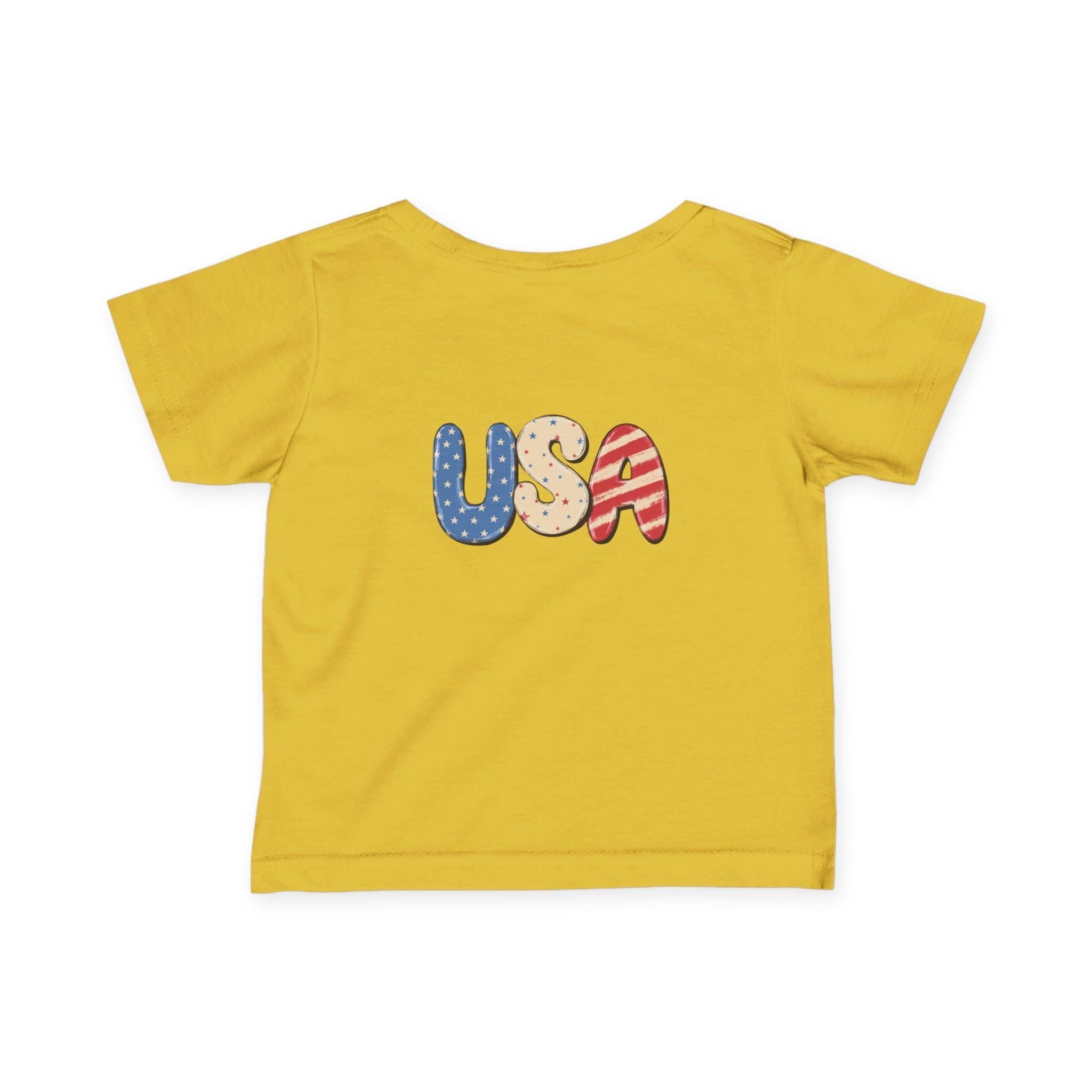 Infant 4th of July Tee — Cute USA Baby Patriotic Shirt.