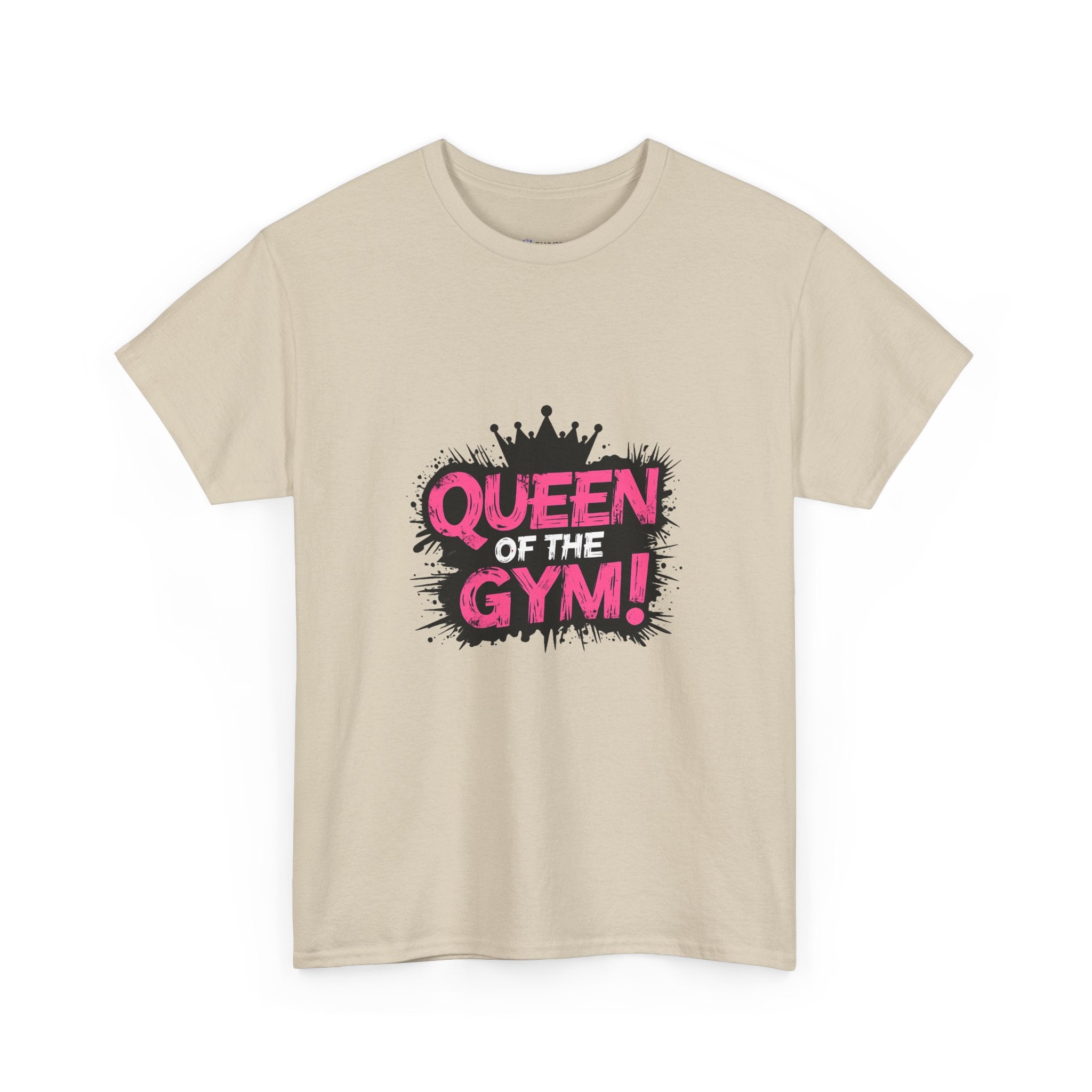 Queen of the Gym T-Shirt — Pink Crown Fitness Tee