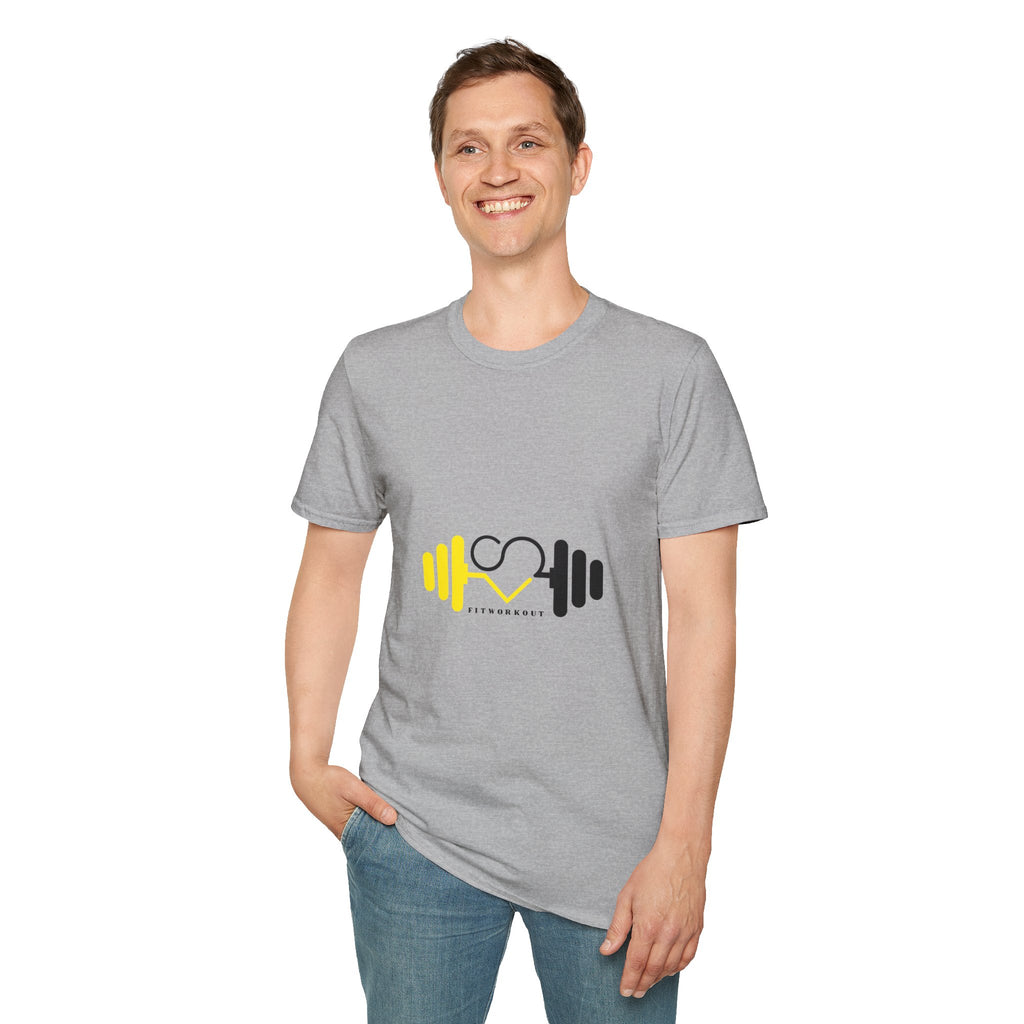 Weightlifting Heart Barbell T-Shirt — Fitness Gym Crusher Tee