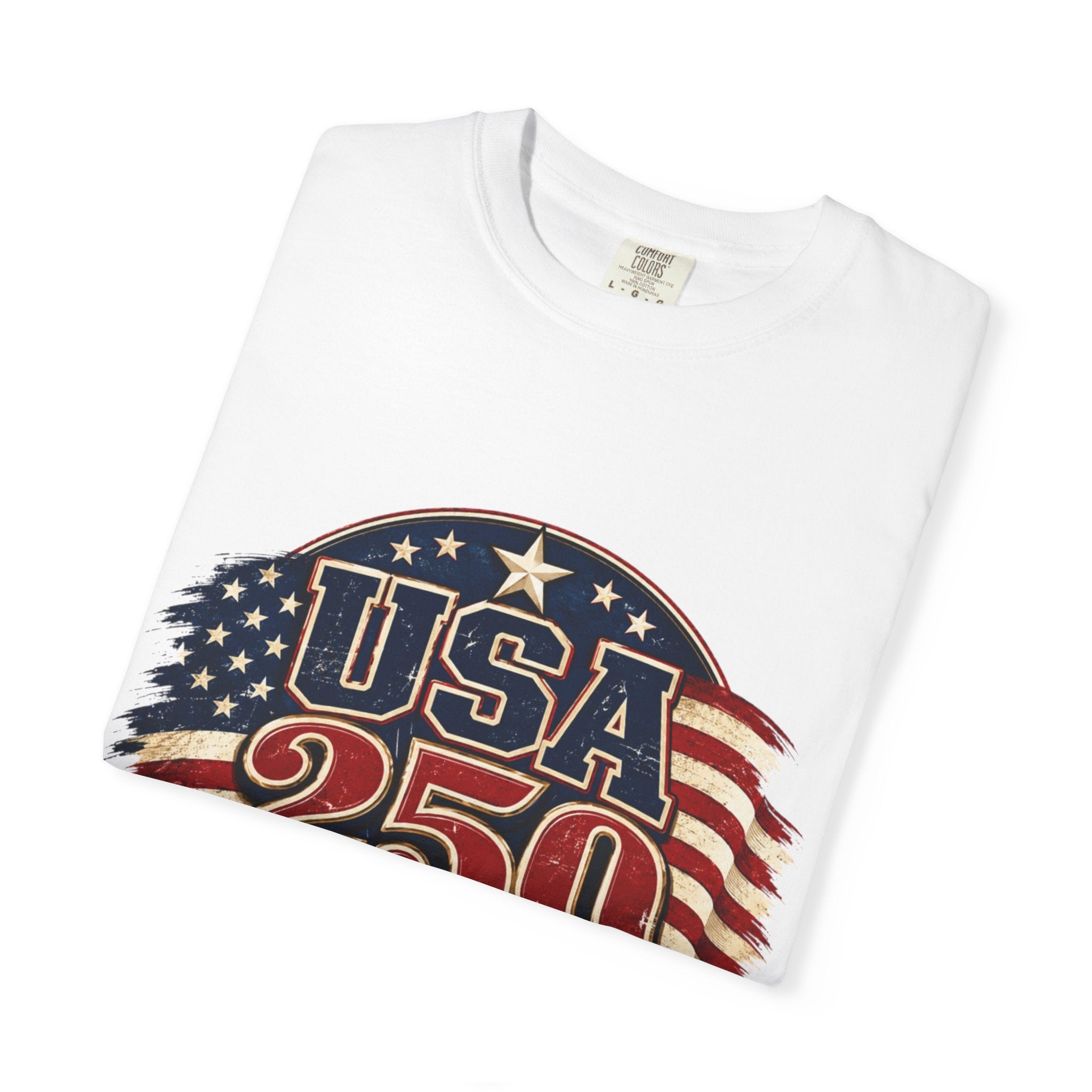 USA 250 T-Shirt — Patriotic "Serving Liberty Since 1776" Anniversary Tee