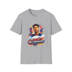 Portrait T-Shirt — Color Splash Football Player Graphic ("England legend")