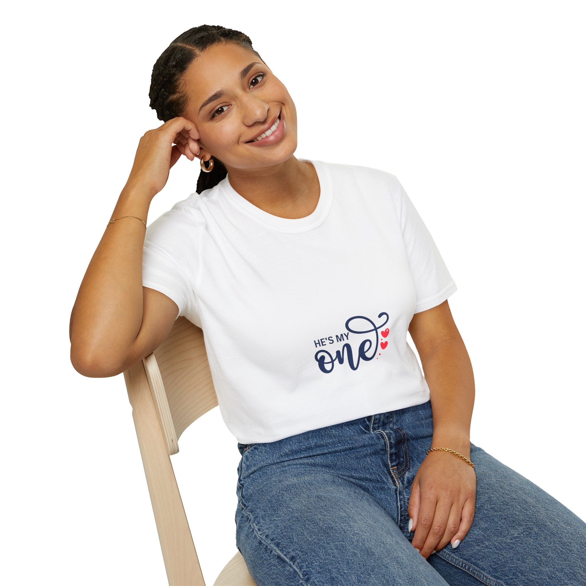 He's My One T-Shirt — Romantic Couples Valentine's Tee