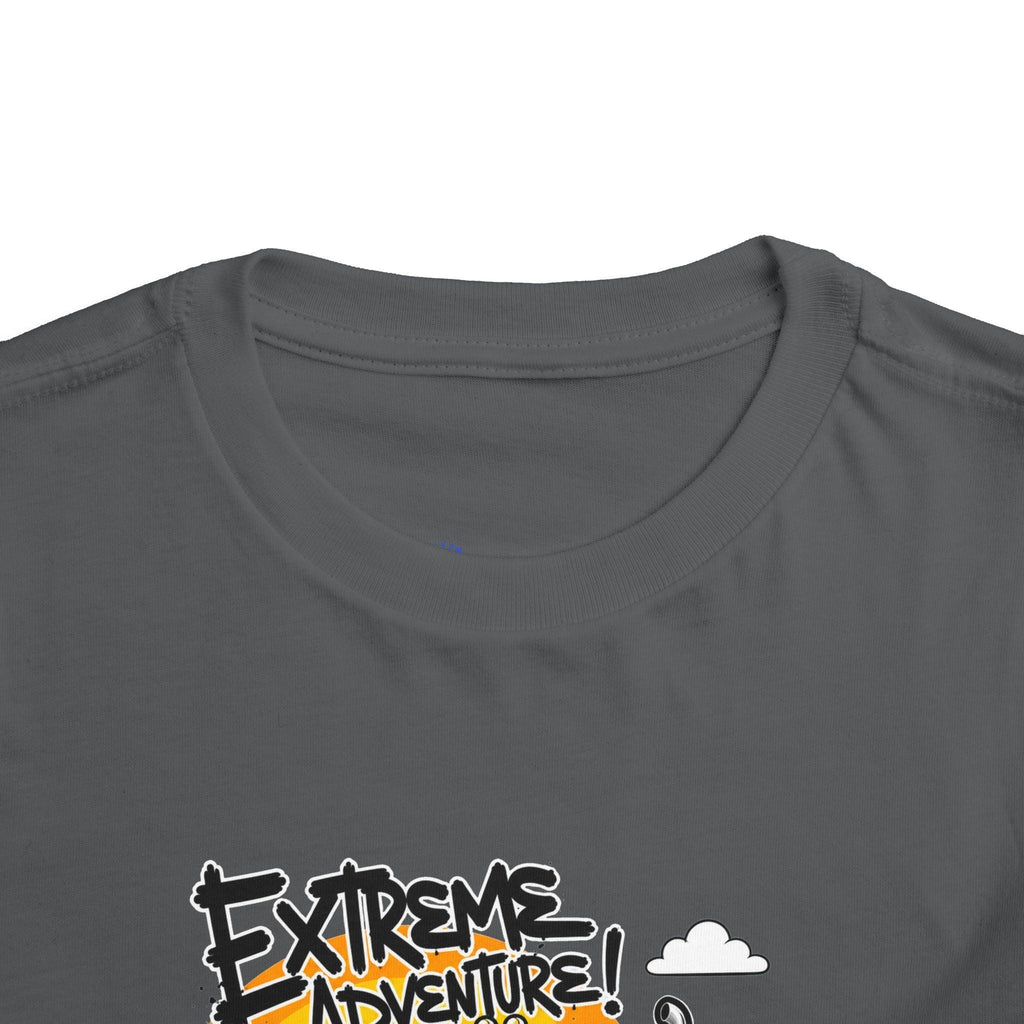 Toddler Tee - "Extreme Adventure 4x4 Off Road" Blue Monster Truck.