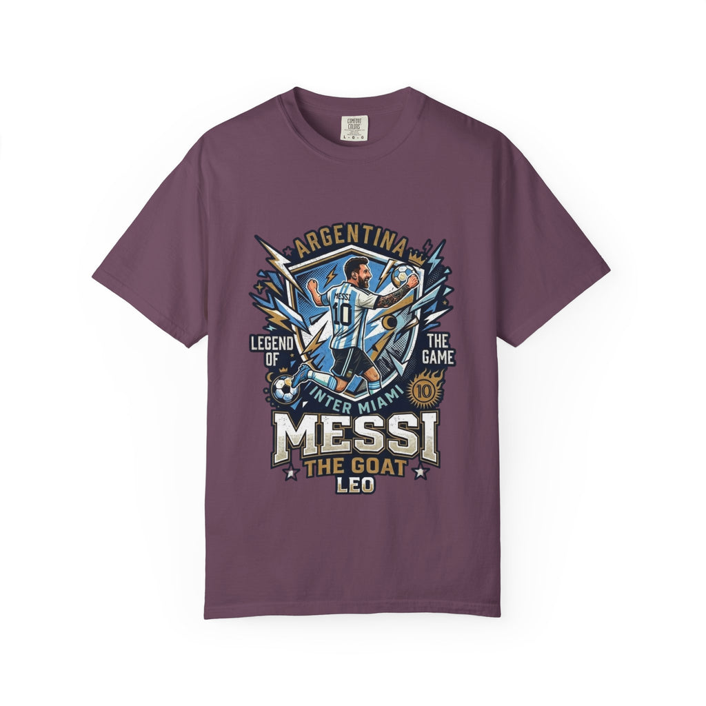 Messi "The GOAT" Soccer T-Shirt - Argentina Fan Version