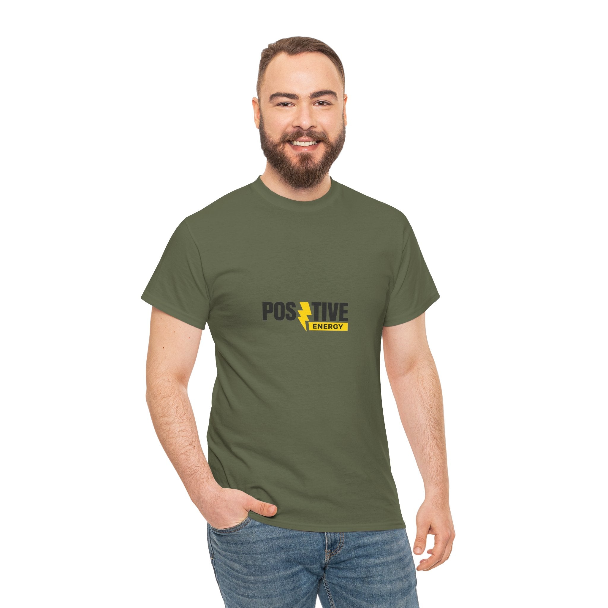 Positive Energy T-Shirt — Minimal Motivational Tee