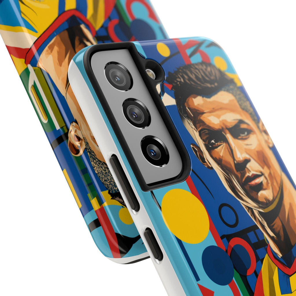 Portugal  legend Pop Art Tough Phone Case — Colorful Soccer Legend Protective Cover