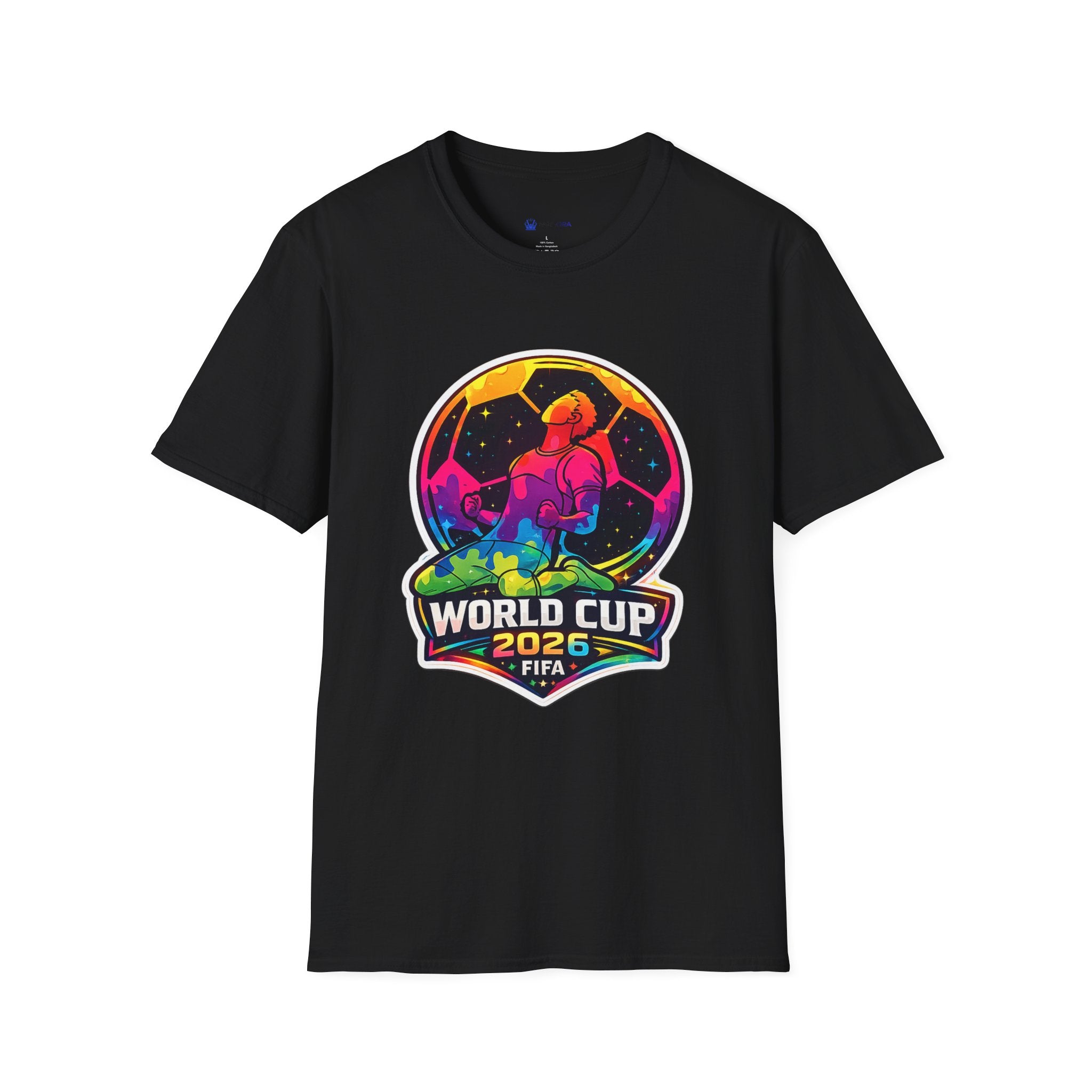 Soccer T‑Shirt — Colorful Retro Player Graphic