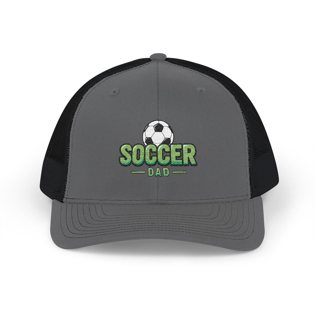 Soccer Dad Trucker cap– Embroidered Ball Design Snapback Cap.