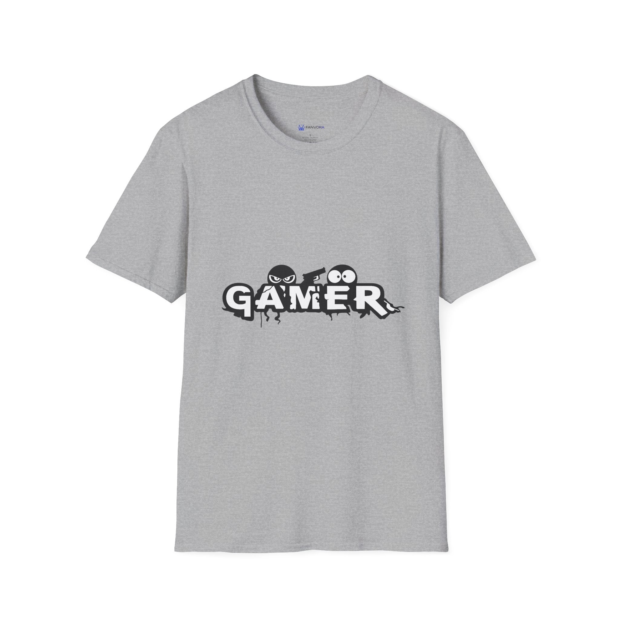 Gamer Crew T‑Shirt — Cute Monstrous Gamer Logo Tee