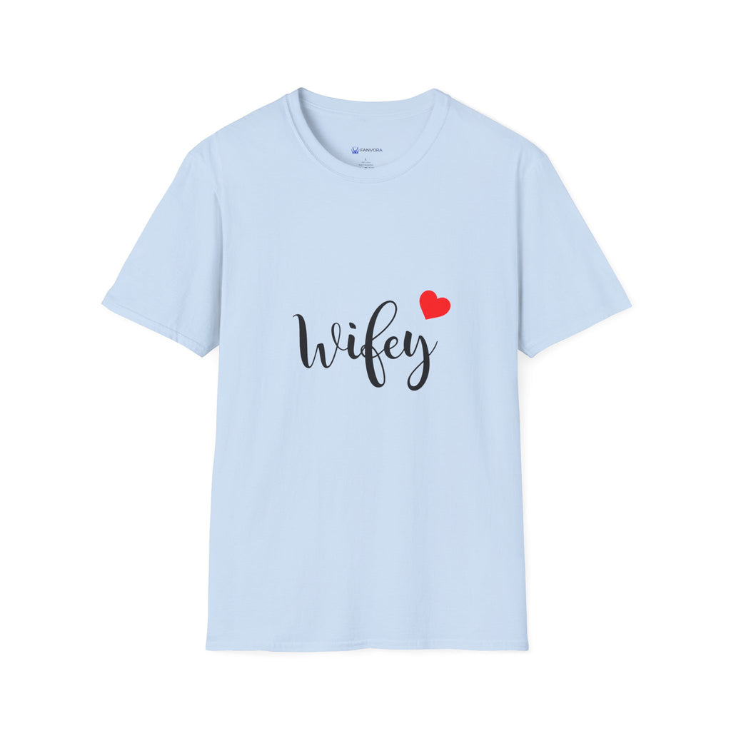 Wifey T-Shirt with Red Heart – Cute Bride & Newlywed Gift Tee