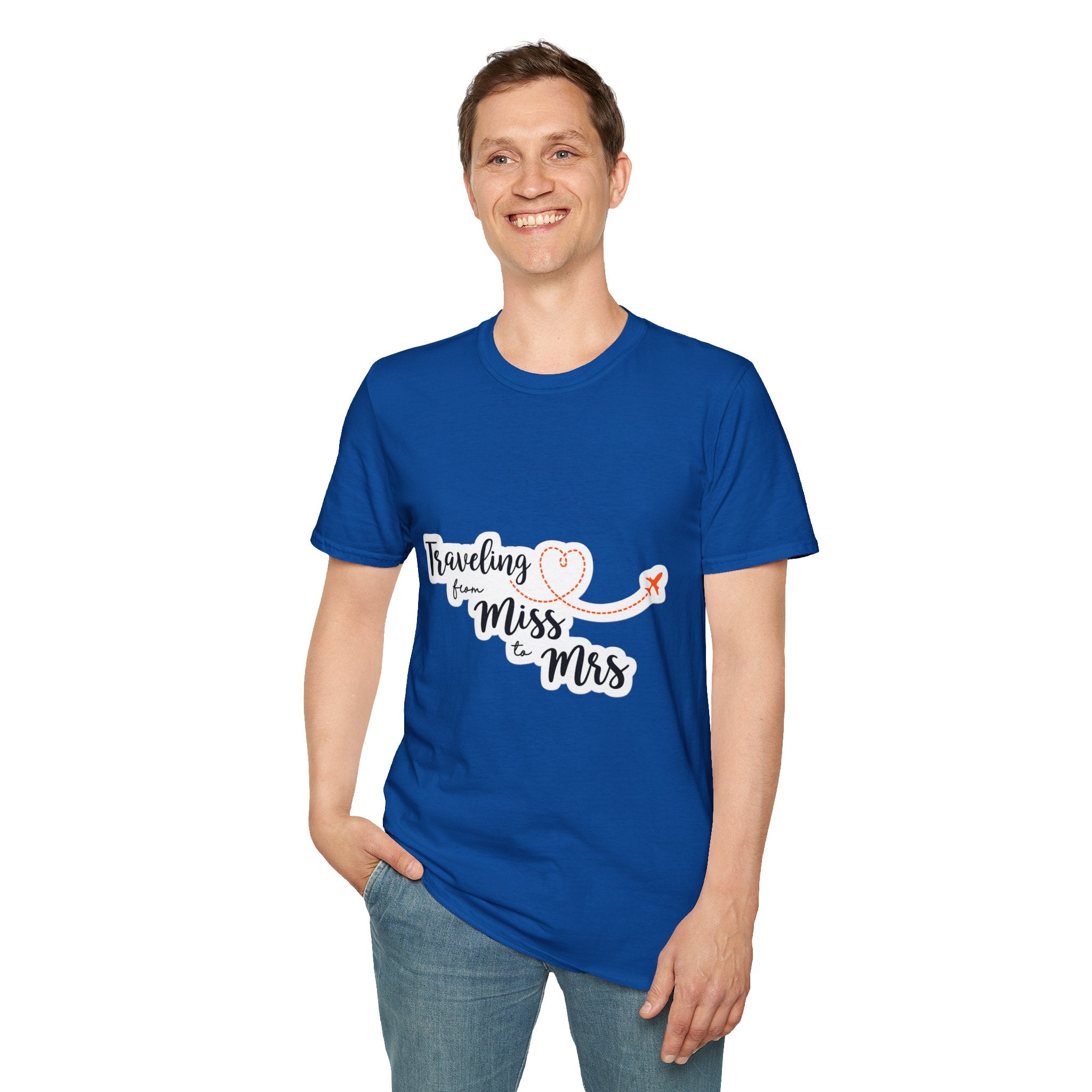 T-Shirt — "Traveling from Miss to Mrs" Bridal Bachelorette Vacation Tee