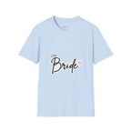 Bride T-Shirt — "The Bride" Bachelorette Tee with Heart