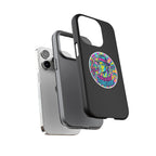 Matte Black iPhone Tough Cases 12 to 17 Pro Max  — "King of Pop Forever" Retro Pop Art Phone Case