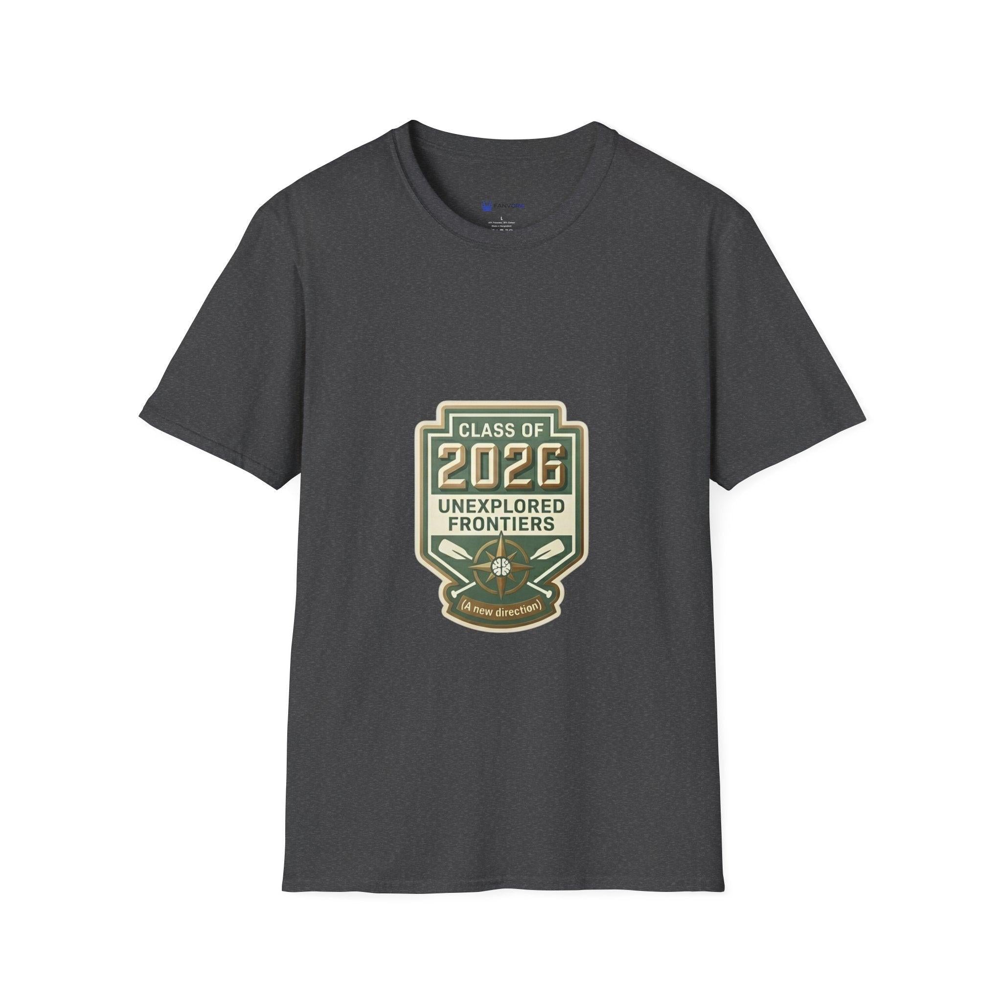 Class of 2026 'Unexplored Frontiers' Graduation T-Shirt.