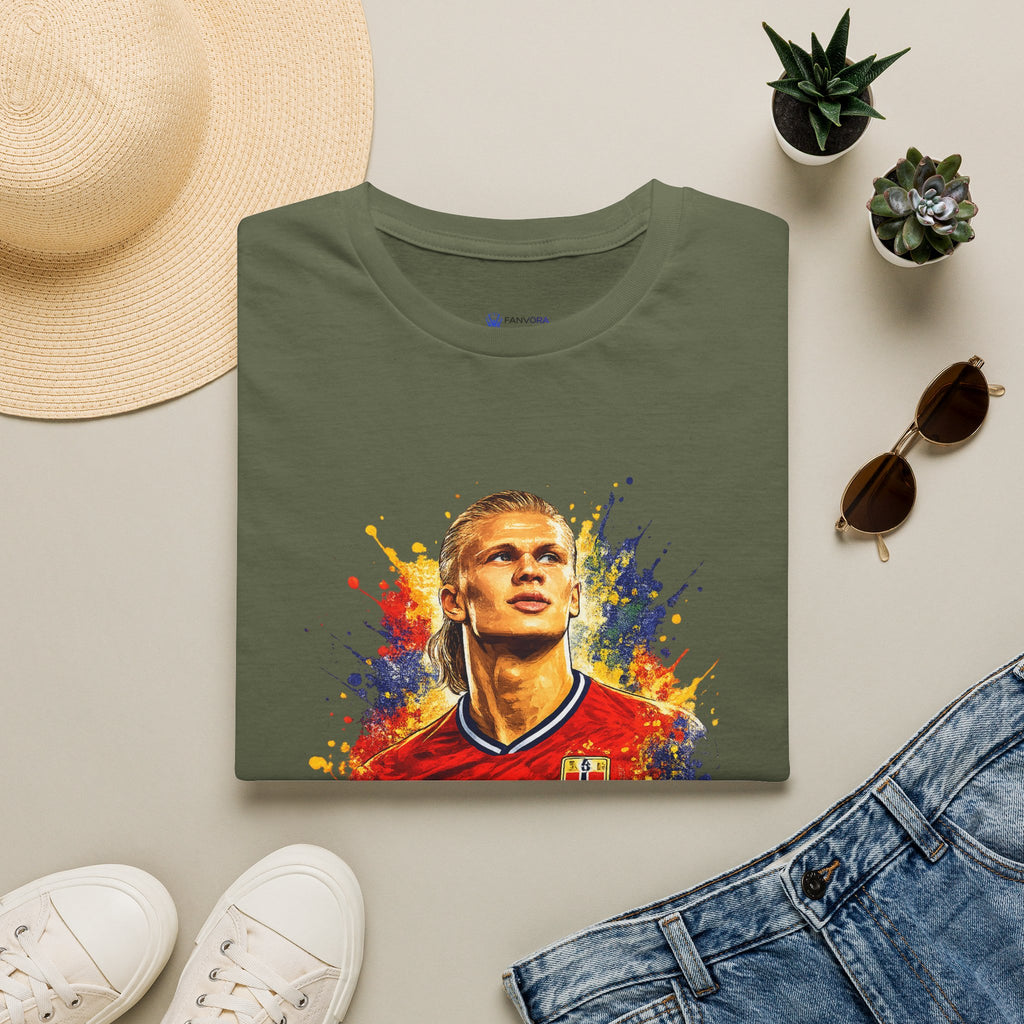 Norway legend Soccer T‑Shirt — Watercolor Portrait Football Tee