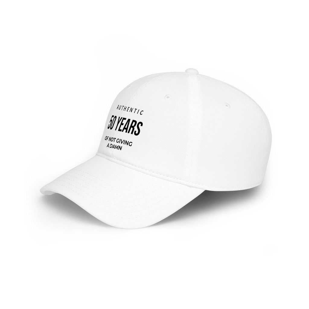 50 Years of Not Giving a Damn embroidered cap