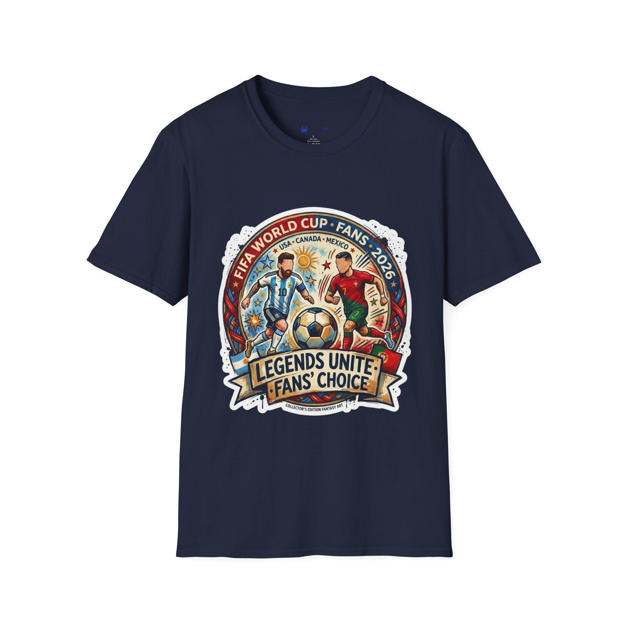 Unisex - Legends Unite Fans’ Choice World Cup T-Shirt — “Survival Pack: Chips & Hope”.