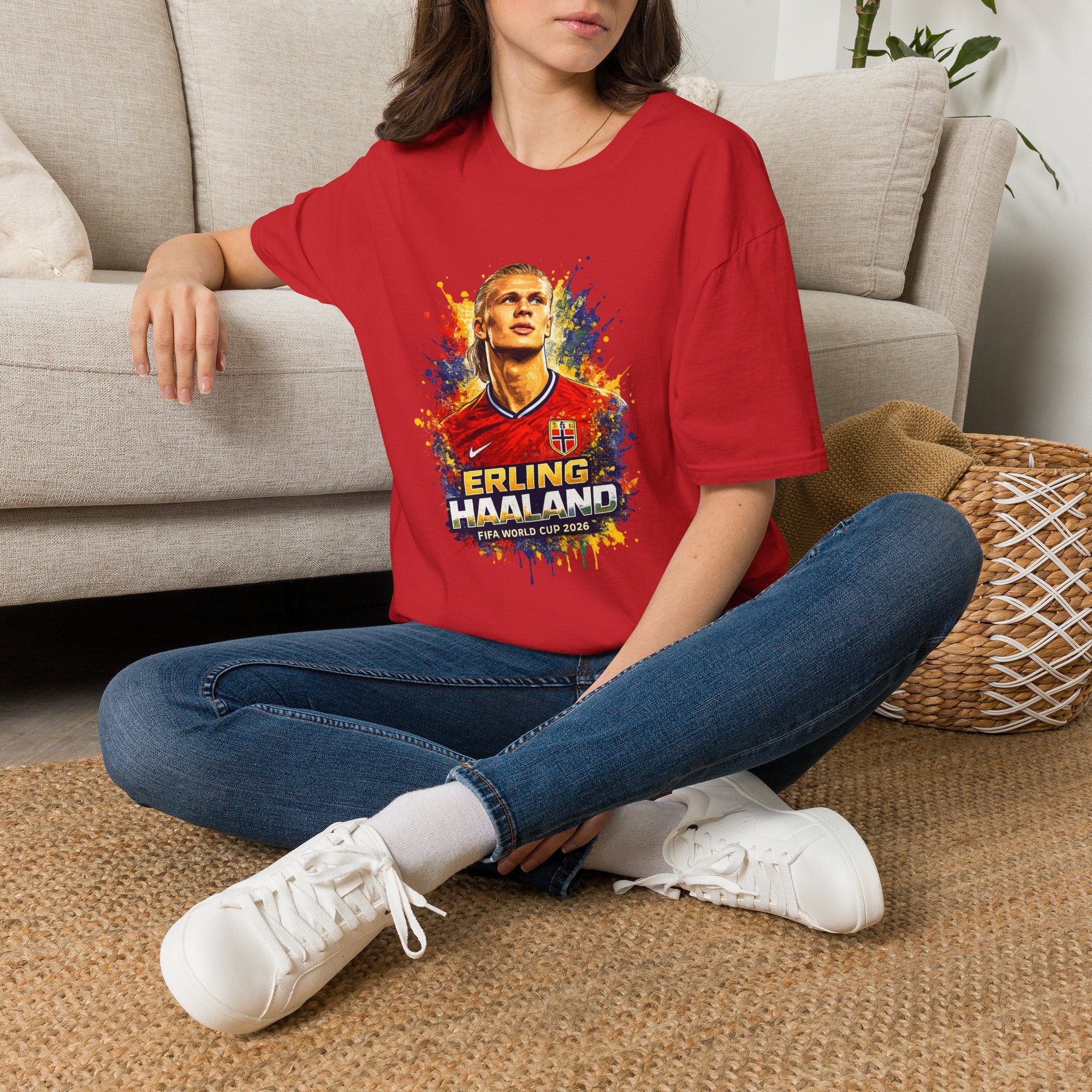 Norway legend Soccer T‑Shirt — Watercolor Portrait Football Tee