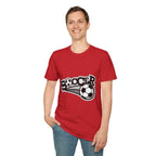 Soccer Graphic T‑Shirt — Retro Black & White Soccer Logo Tee