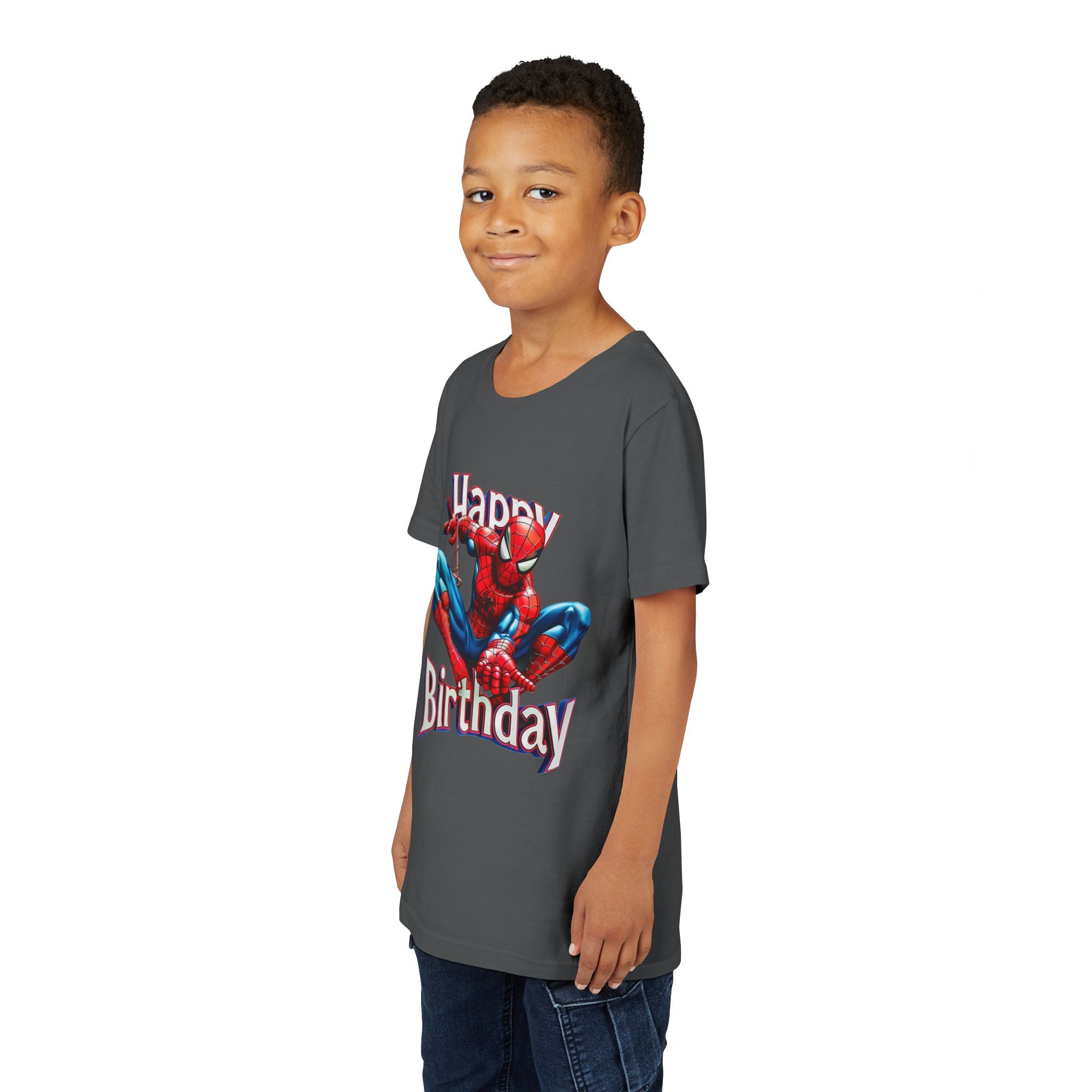 Spider Hero "Happy Birthday" Youth Tee