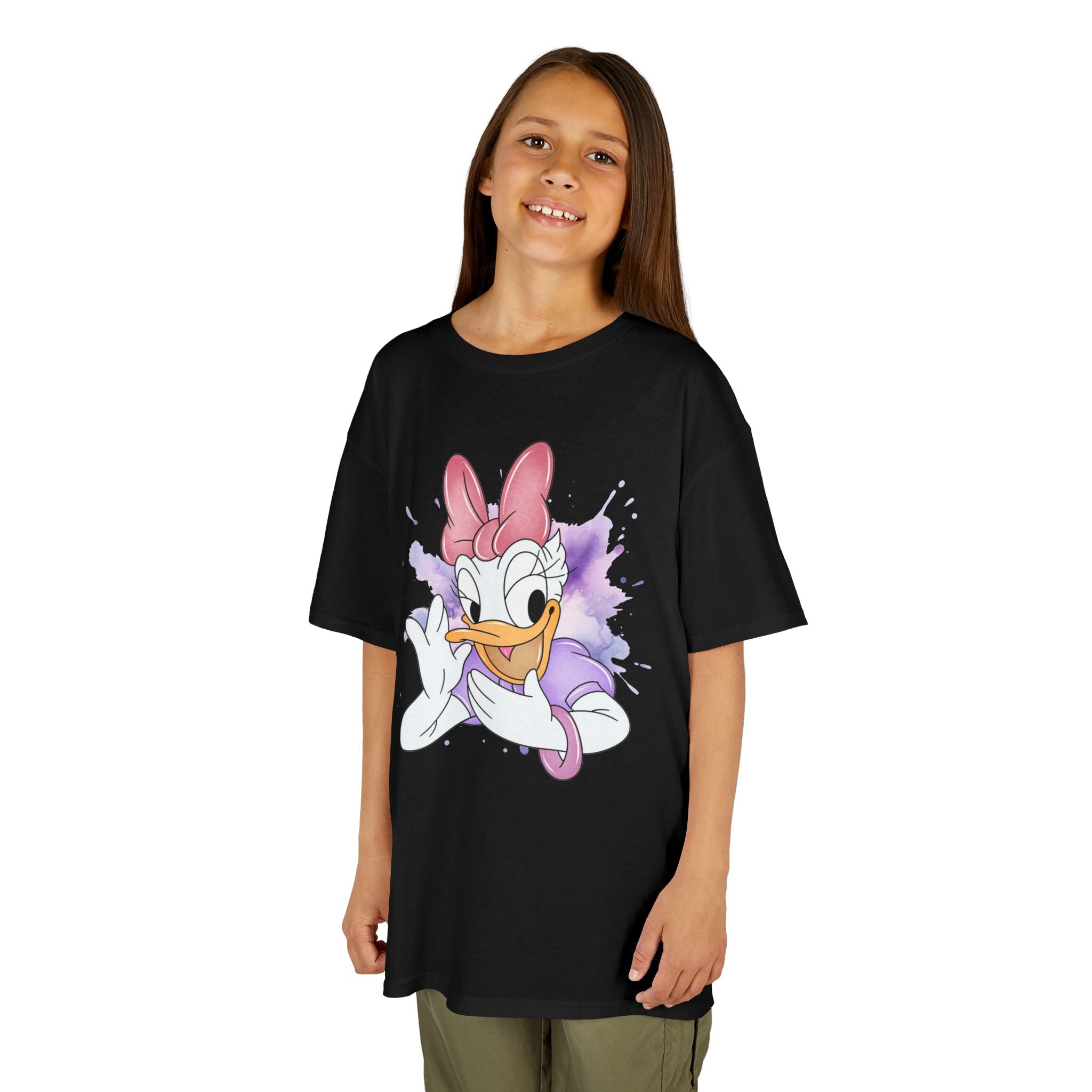 Kids Tee — Cute Daisy Duck Watercolor Graphic