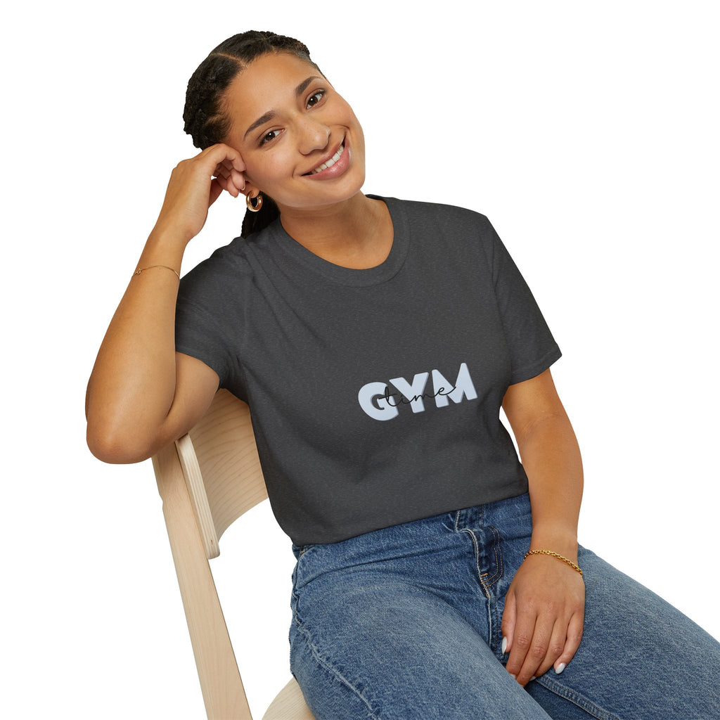 Gym Time T-Shirt — Minimalist Fitness Tee for Workout & Casual Wear