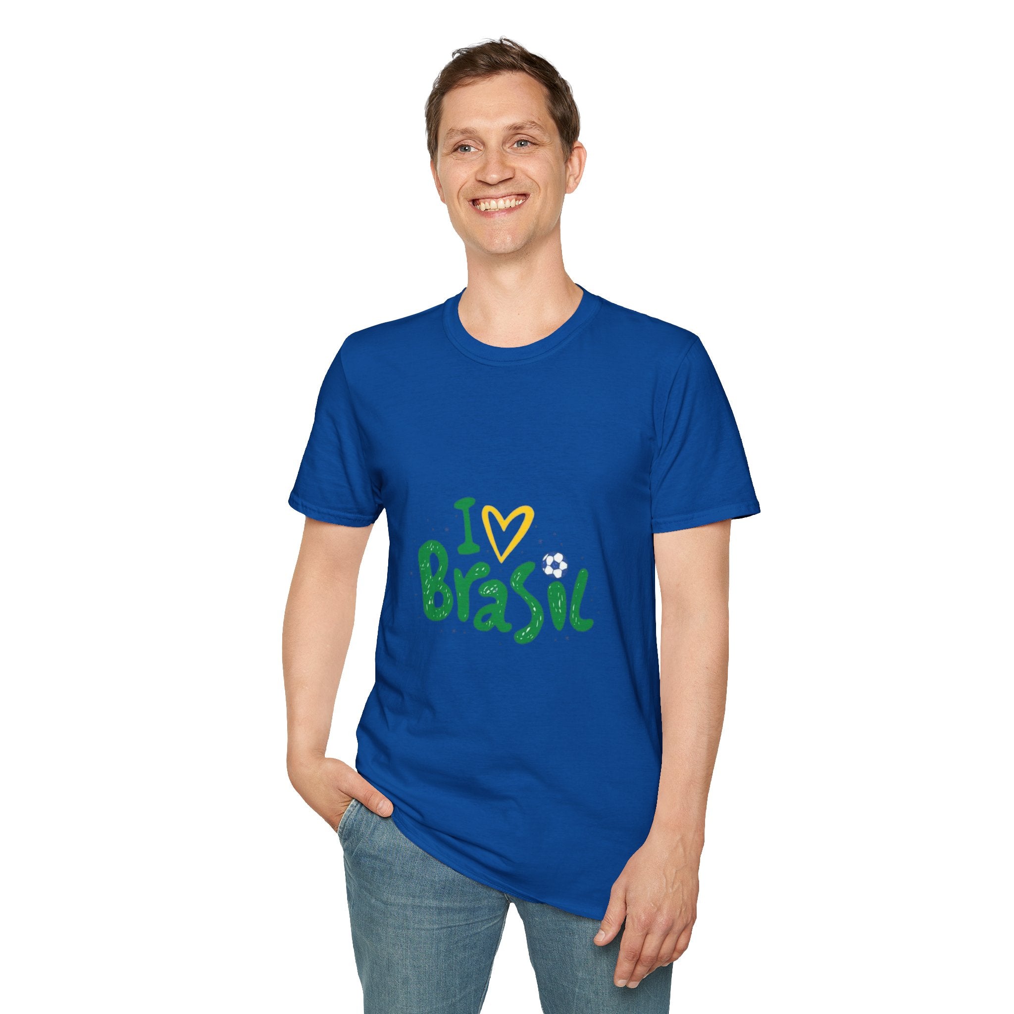 Brazil Soccer T-Shirt — I  Brazil Football Fan Tee