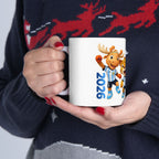 Soccer Mascot Ceramic Mug — Cute Animal Team Coffee Cup (11oz & 15oz)