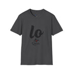 T-Shirt — 'Lo Queen' Playful Script Tee for Cat Lovers