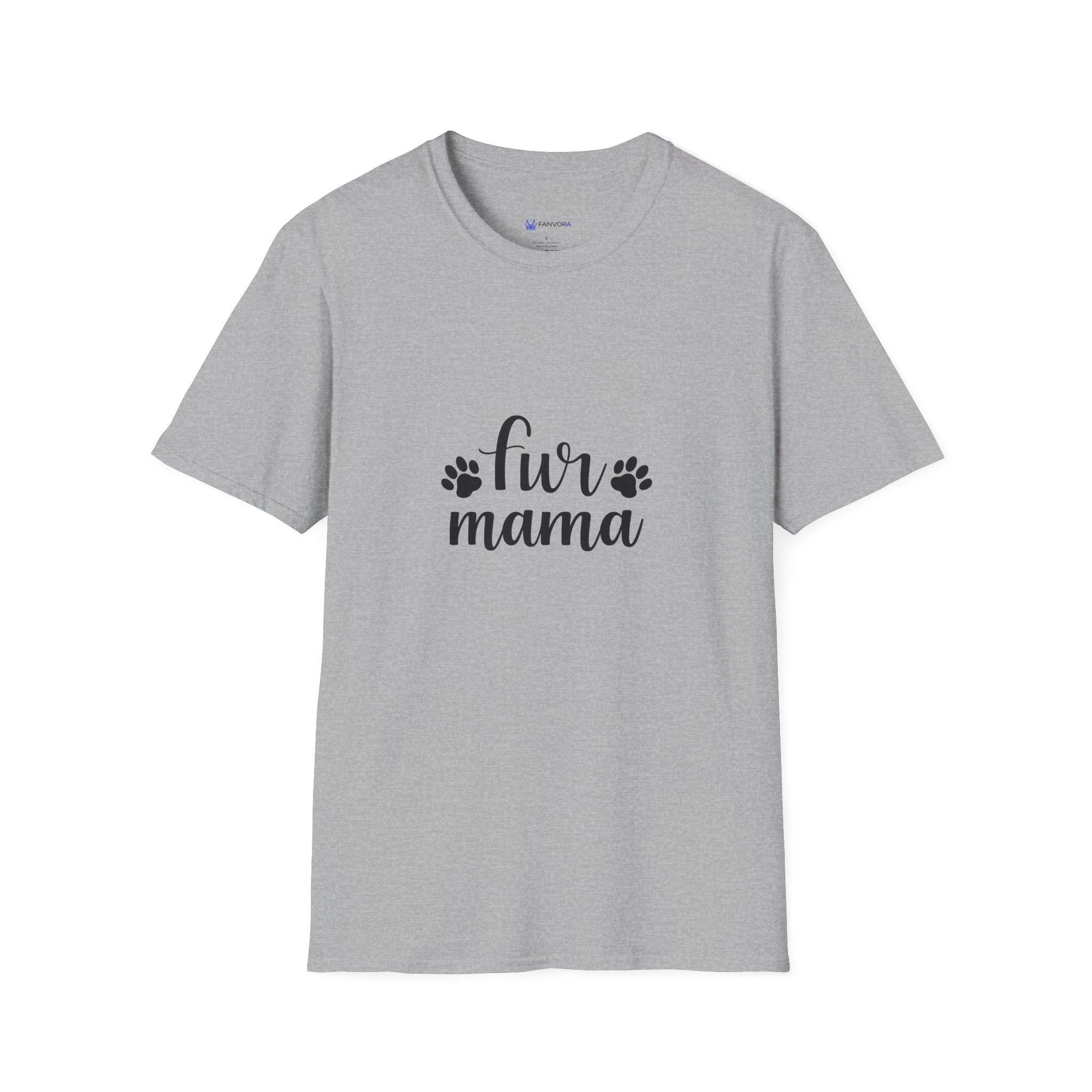 Fur Mama T-Shirt — Cute Paw Print Pet Mom Tee