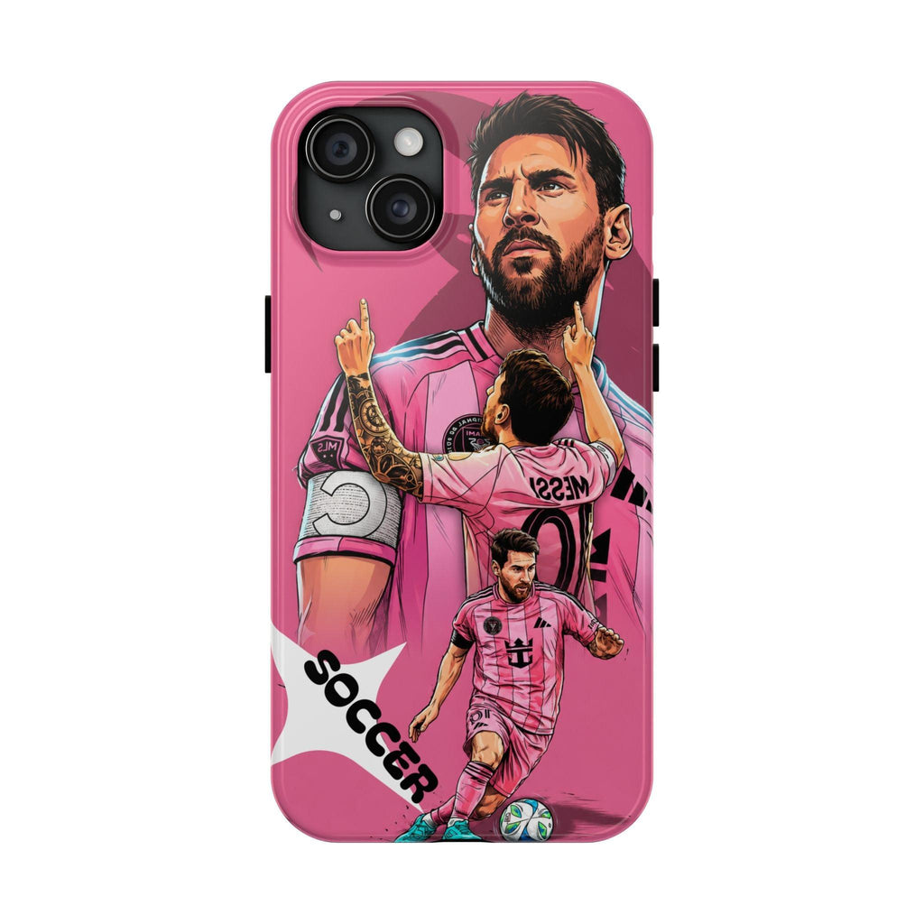 Soccer Star Tough Phone Case pink —  Argentina legend.
