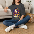 France legend Graphic T-Shirt — Vibrant Splash Portrait Soccer Fan Tee