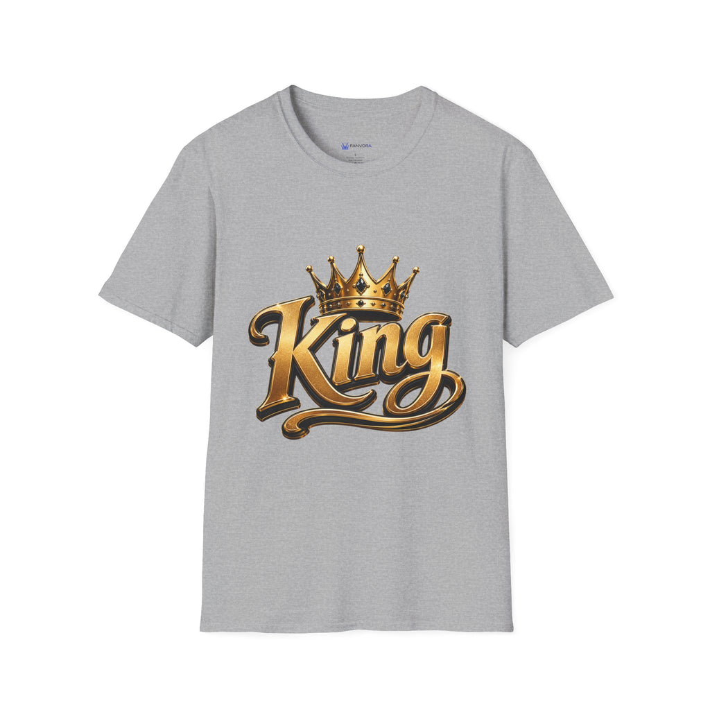 King Crown T-Shirt — Gold Regal Graphic Tee